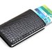 Portofel RFID iUni P1, 8 carduri, Print crocodil Negru